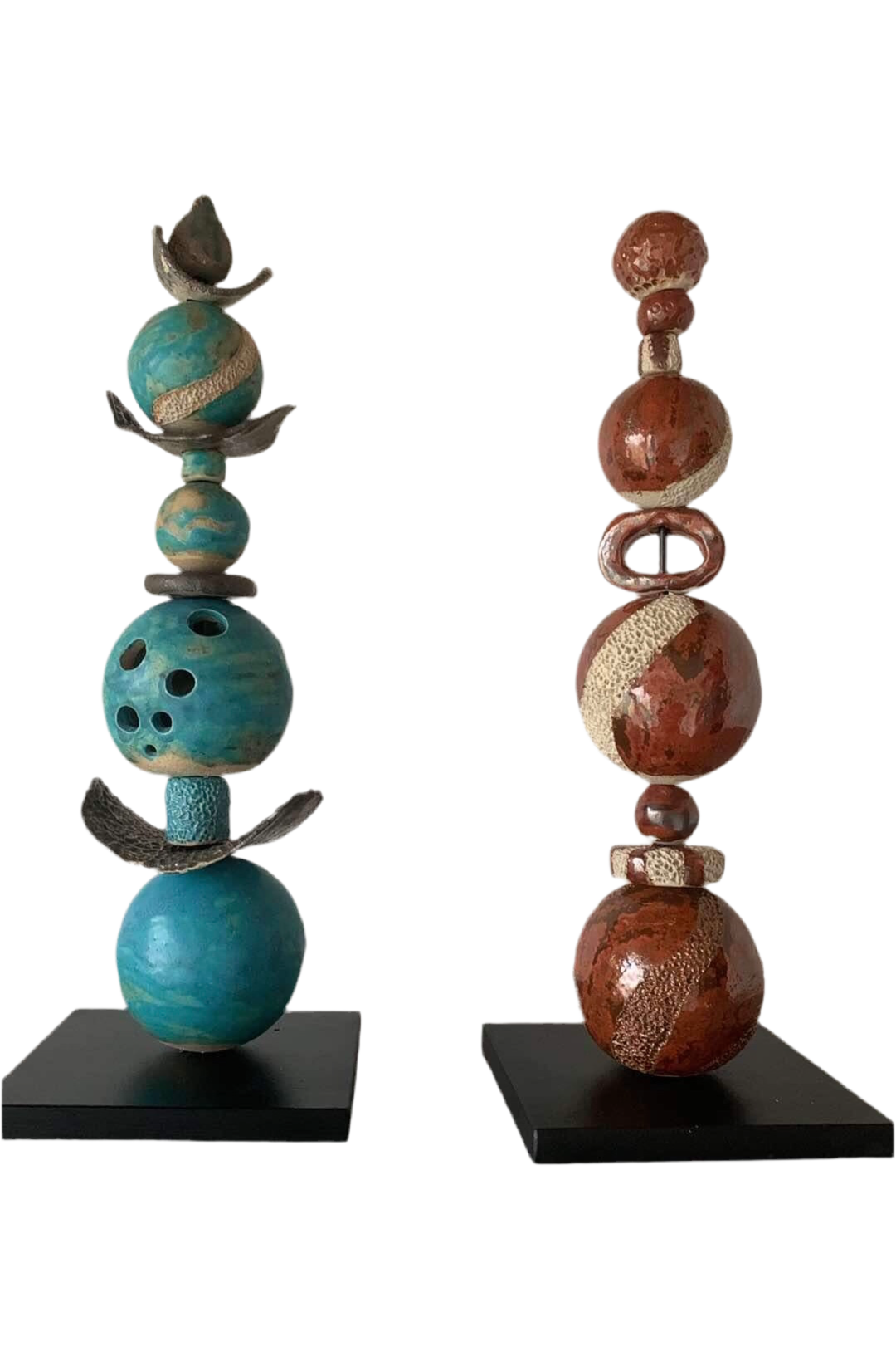 B “Evolution of Autumn” Søjleskulptur på metalfod