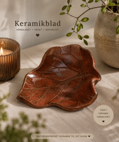 Rabarberblad i efterårsfarve