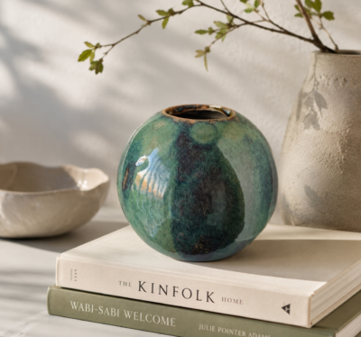 Autentisk vase i smuk glasur
