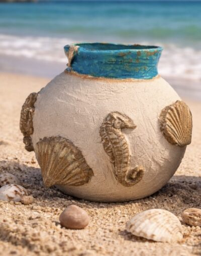 Vase i strandtema